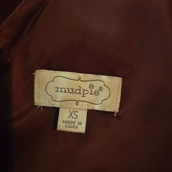 Women's Mudpie Maroon Dress Romper Extra Small - Picture 5 of 5